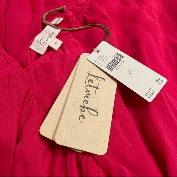 Anthropologie Letmebe Sheer Flowy Mini Dress - Picture 2 of 4